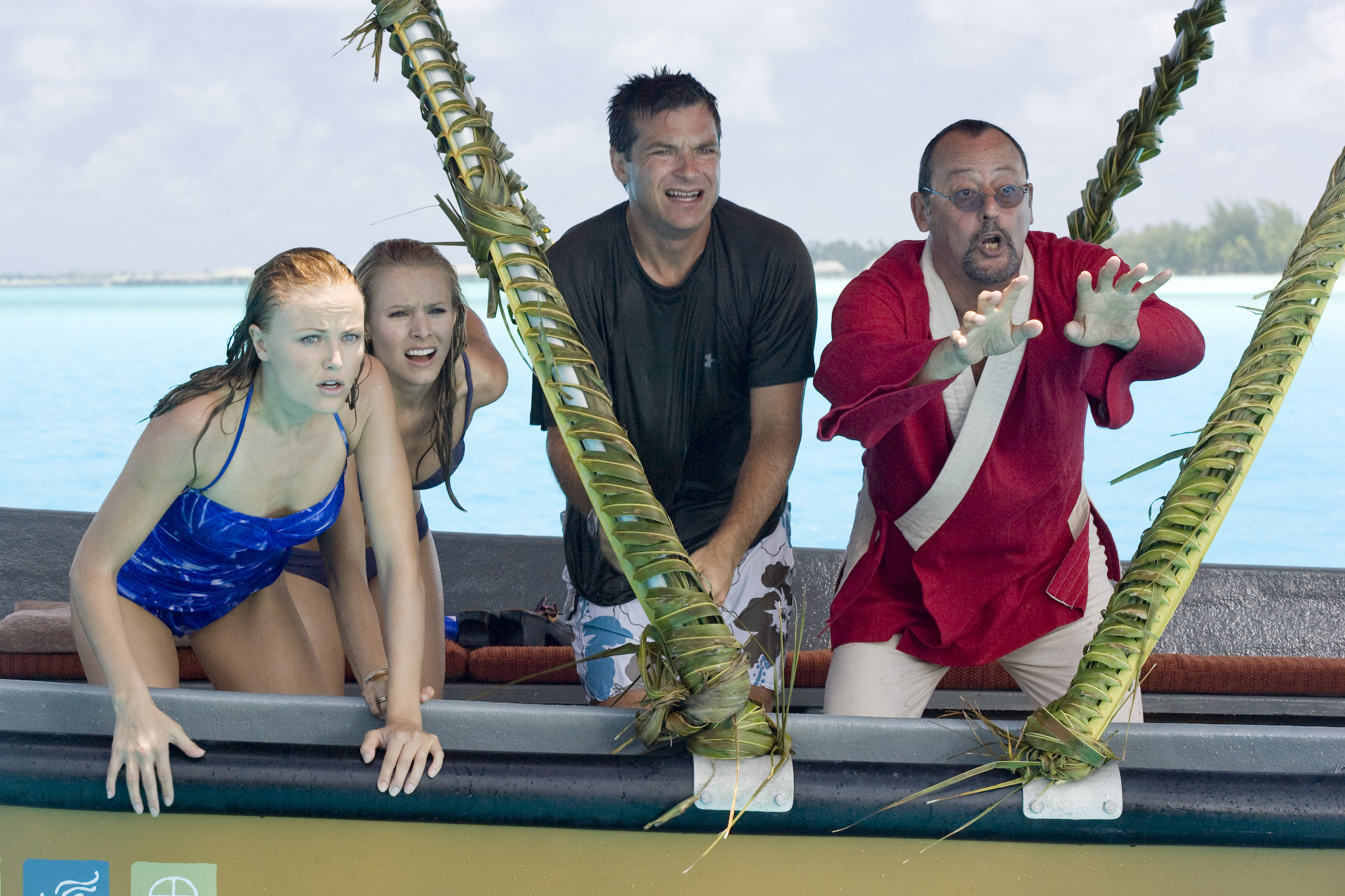 Still of Jean Reno, Jason Bateman, Malin Akerman and Kristen Bell in Couples Retreat (2009)