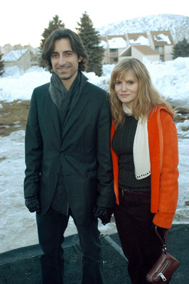 Jennifer Jason Leigh and Noah Baumbach at event of The Squid and the Whale (2005)