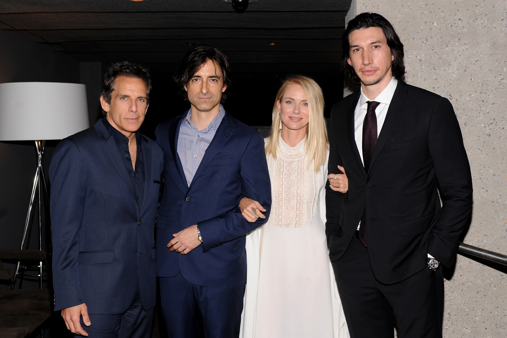 Noah Baumbach, Ben Stiller, Naomi Watts and Adam Driver at event of While We're Young (2014)