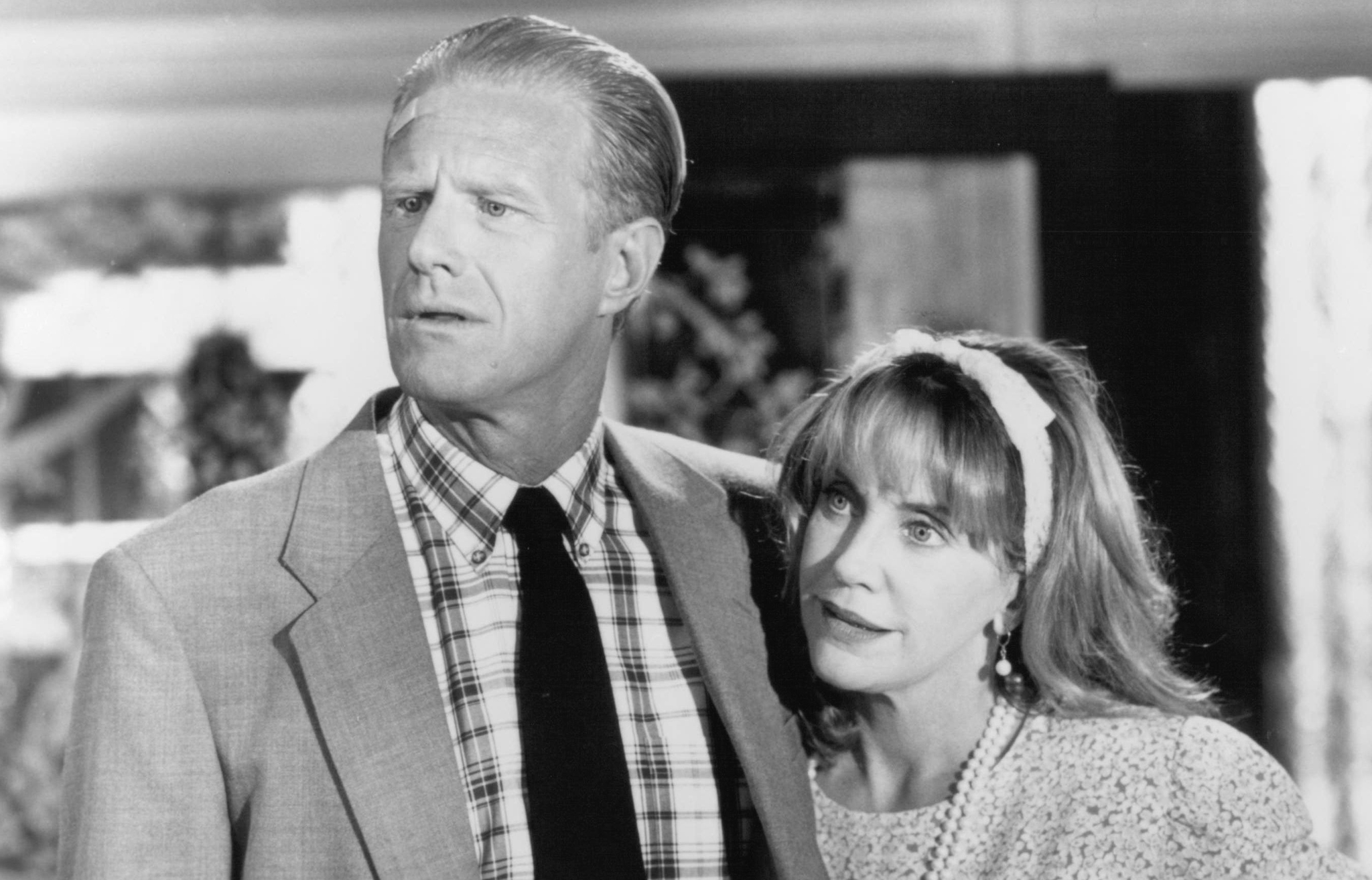 Still of Ed Begley Jr. and Mary Ellen Trainor in Greedy (1994)