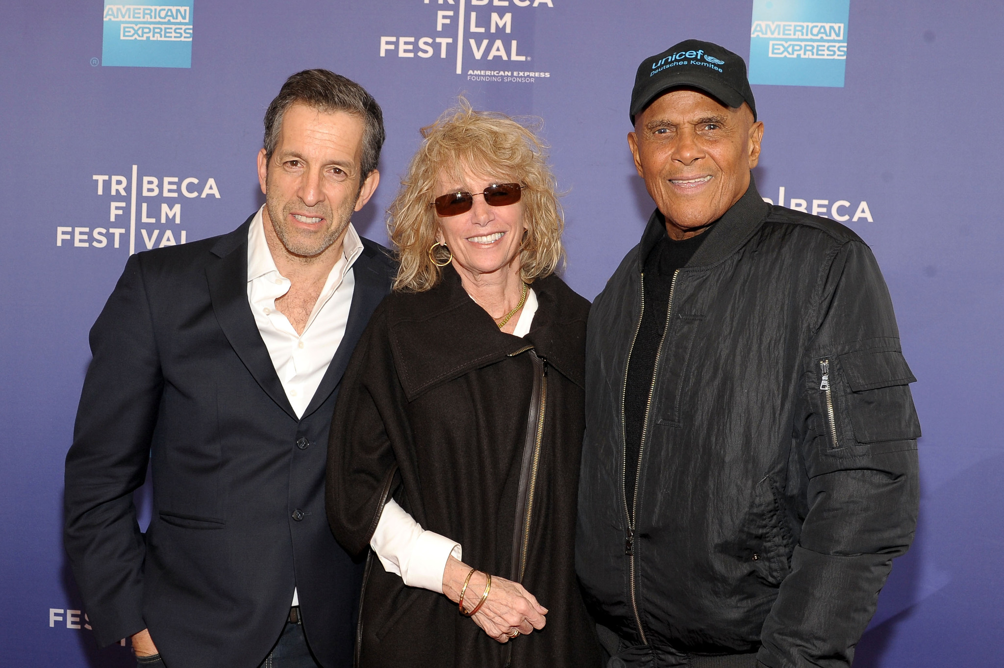 Harry Belafonte, Kenneth Cole and Pamela Frank at event of The Battle of Amfar (2013)