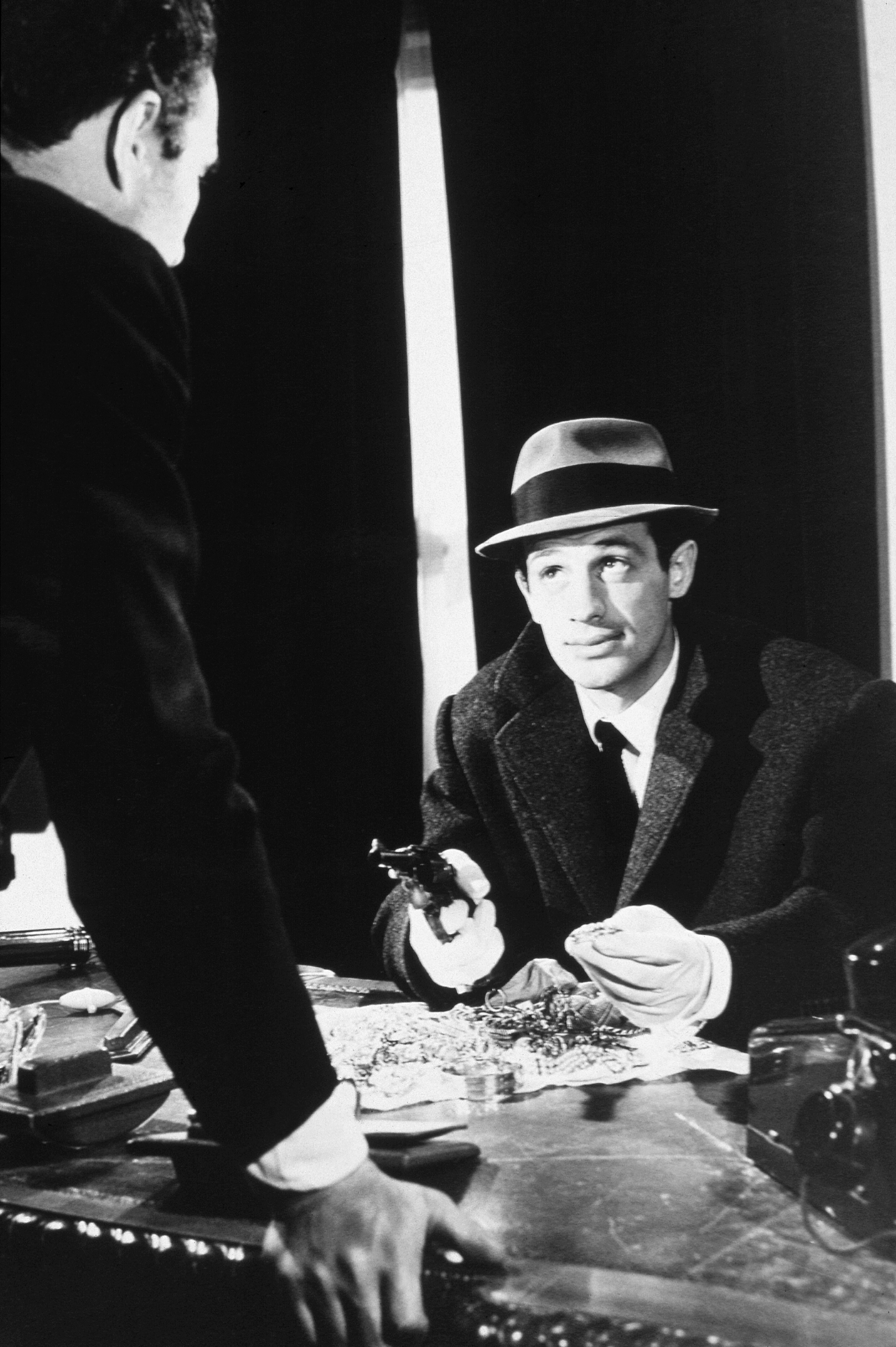 Still of Jean-Paul Belmondo and Michel Piccoli in Le doulos (1962)