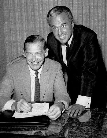 Milton Berle with Tony Martin, c. 1964.