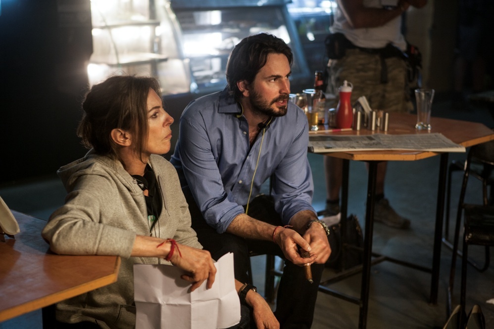 Still of Kathryn Bigelow and Mark Boal in Taikinys #1 (2012)