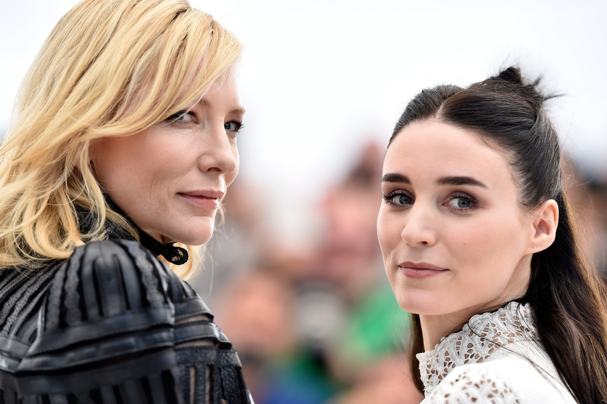 Cate Blanchett and Rooney Mara at event of Carol (2015)
