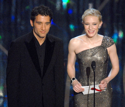 Cate Blanchett and Clive Owen at event of The 79th Annual Academy Awards (2007)