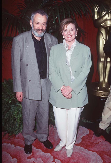Brenda Blethyn and Mike Leigh