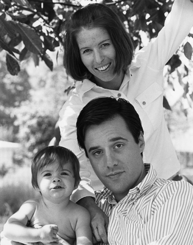 Peter Bogdanovich at home with his wife Polly Platt and their daughter Antonia
