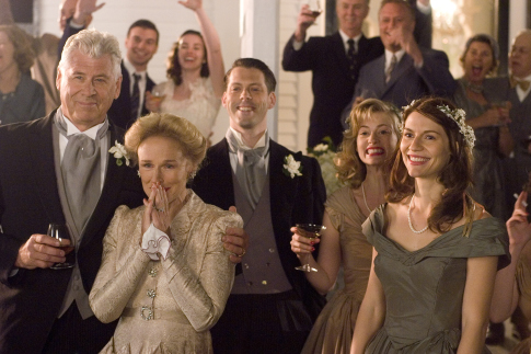 Still of Claire Danes, Glenn Close, Barry Bostwick and David Furr in Evening (2007)