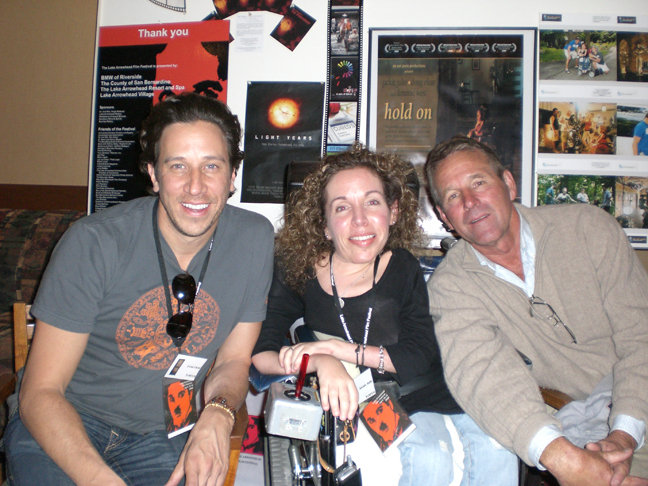 Doug Olear, Jackie Julio and Timothy Bottoms in the green room at The 2008 Lake Arrowhead Film Festival.