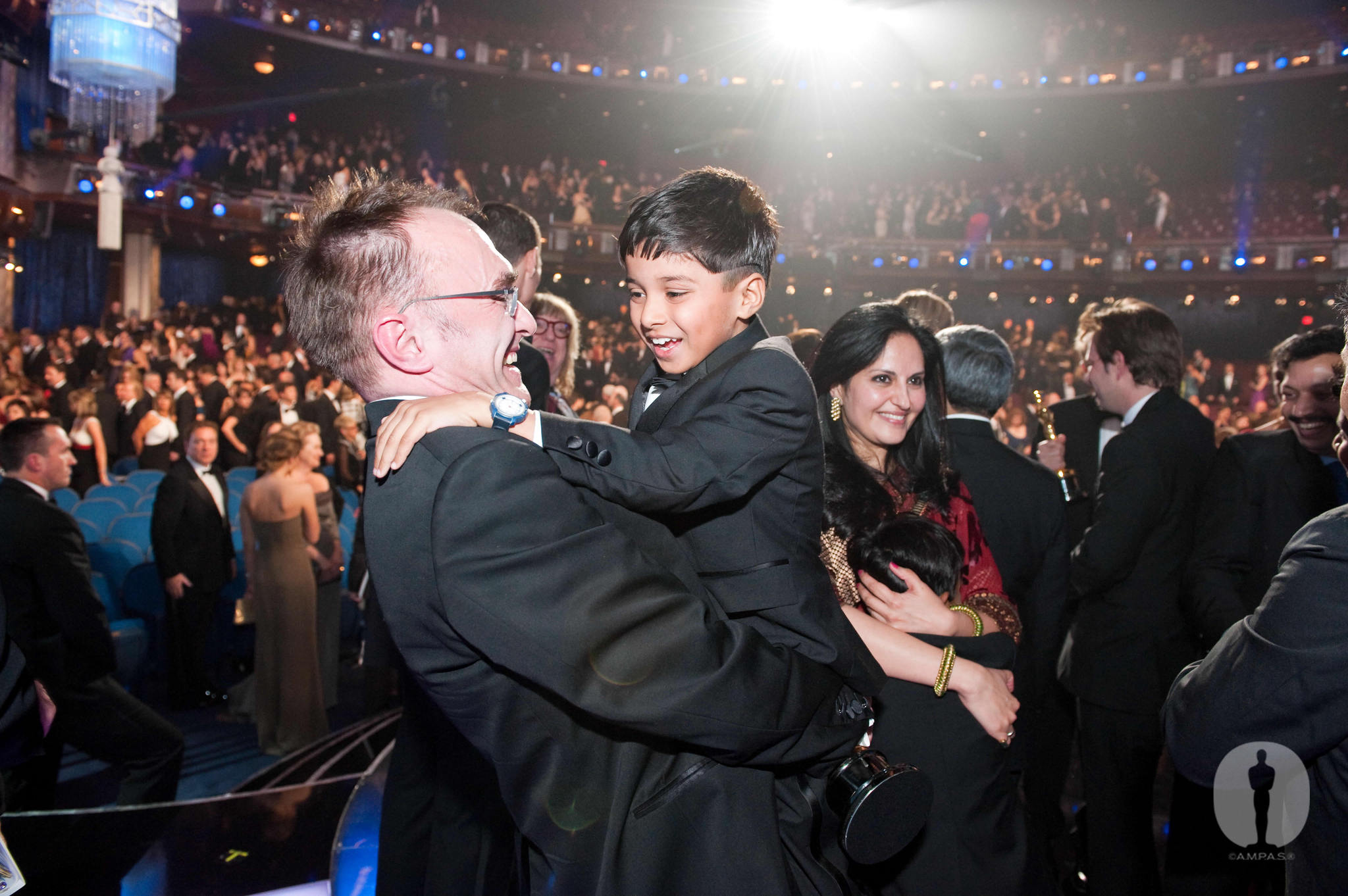 Danny Boyle and Ayush Mahesh Khedekar at event of The 81st Annual Academy Awards (2009)