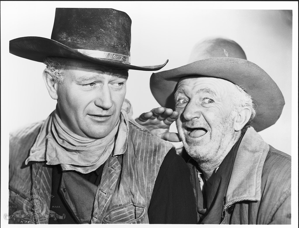 Still of John Wayne and Walter Brennan in Red River (1948)