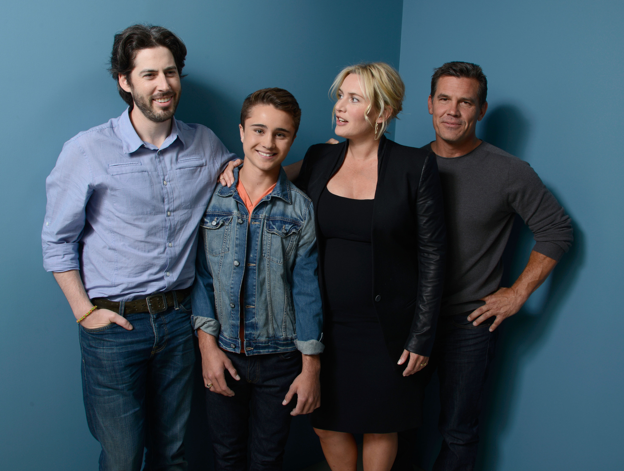 Kate Winslet, Josh Brolin, Jason Reitman and Gattlin Griffith at event of Labor Day (2013)