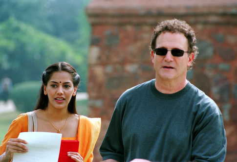 Still of Albert Brooks and Sheetal Sheth in Looking for Comedy in the Muslim World (2005)