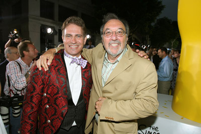 James L. Brooks and David Silverman at event of The Simpsons Movie (2007)