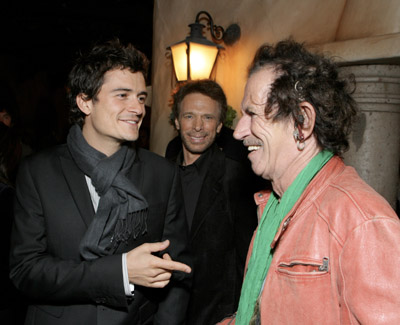 Jerry Bruckheimer and Orlando Bloom at event of Karibu piratai: pasaulio pakrasty (2007)