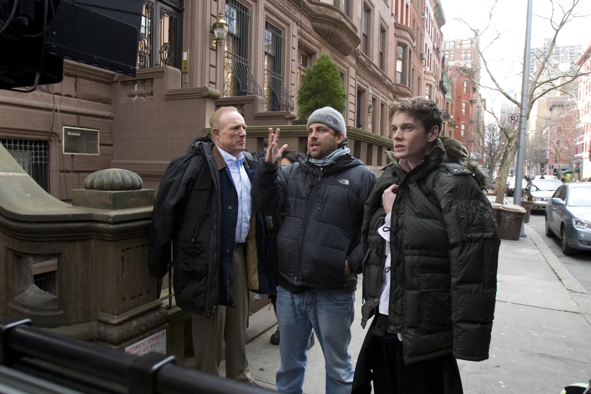 Still of James Caan, Brett Ratner and Anton Yelchin in New York, I Love You (2008)