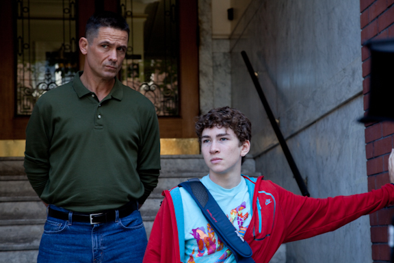 Still of Billy Campbell and Dylan Arnold in Fat Kid Rules the World (2012)