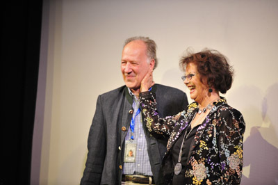 Claudia Cardinale and Werner Herzog