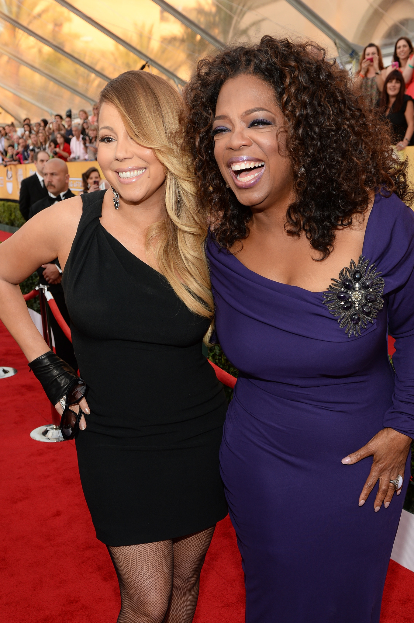 Mariah Carey and Oprah Winfrey