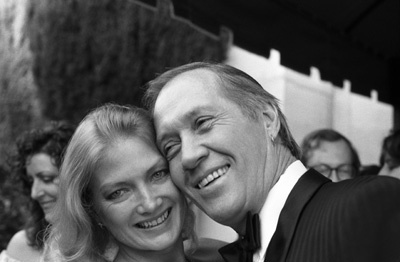 David Carradine with wife Gail Jensen on their wedding day