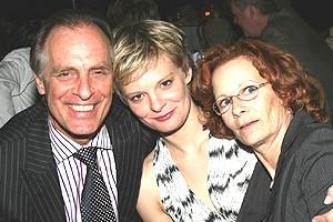 Keith Carradine, daughter Martha Plimpton, and Mom Shelley Plimpton: opening night for 