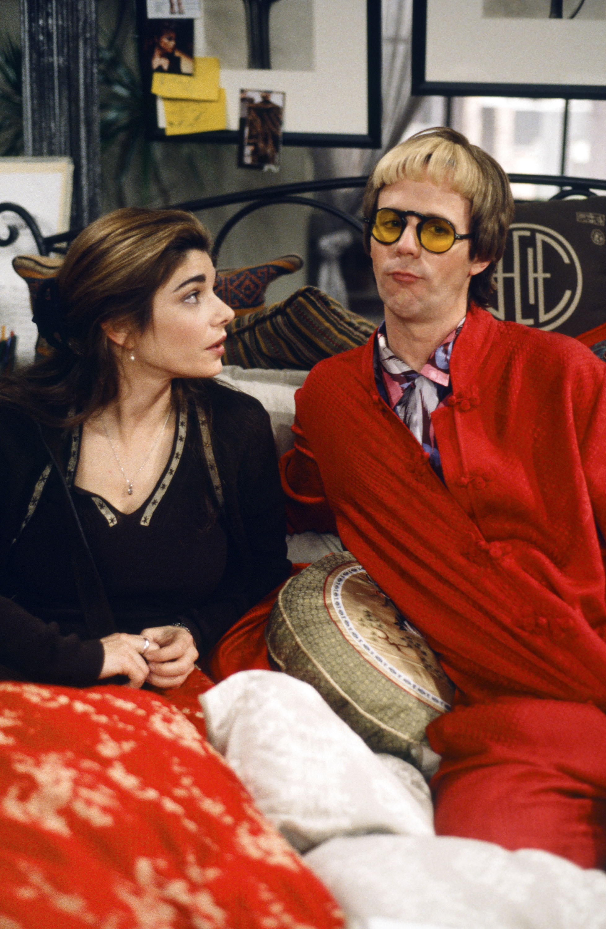 Still of Laura San Giacomo and Dana Carvey in Just Shoot Me! (1997)