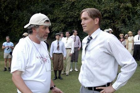 Jim Caviezel and Rowdy Herrington in Bobby Jones: Stroke of Genius (2004)