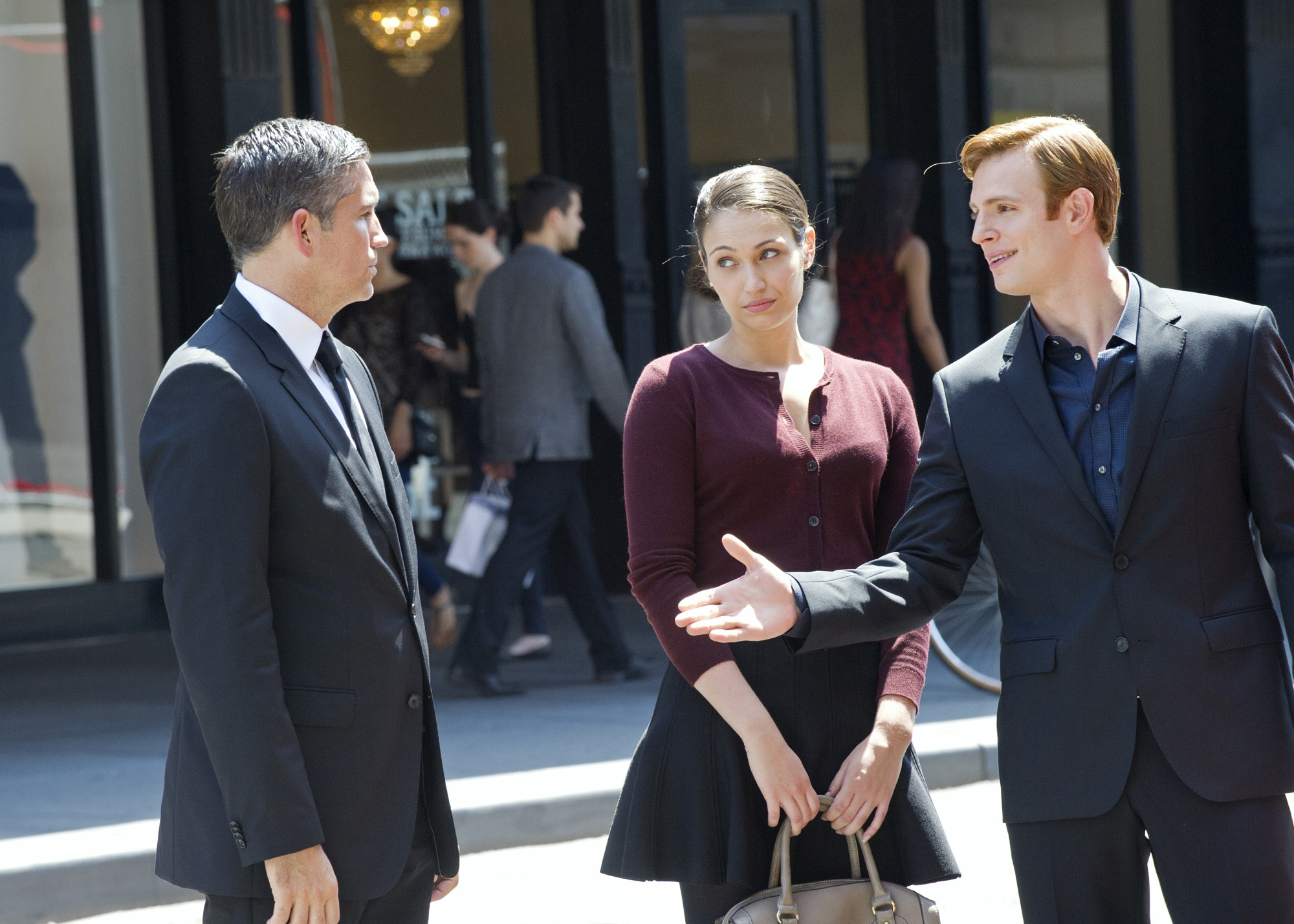 Still of Jim Caviezel and Nick Gehlfuss in Person of Interest (2011)