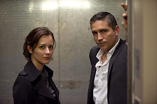 Still of Jim Caviezel and Amy Acker in Person of Interest (2011)