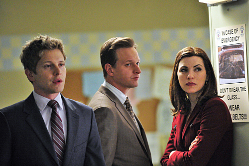 Still of Julianna Margulies, Josh Charles and Matt Czuchry in The Good Wife (2009)