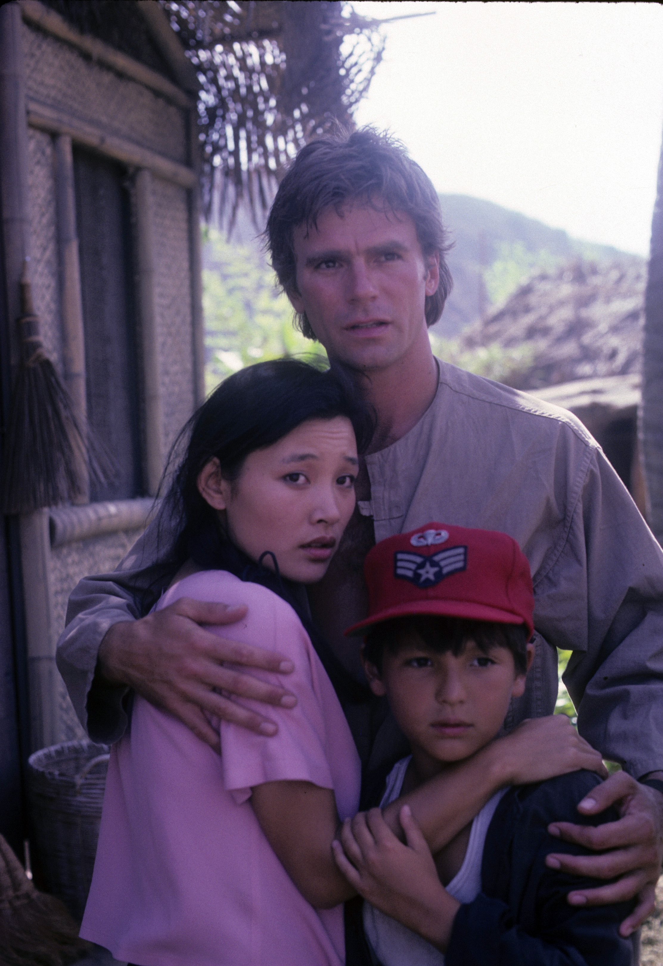 Still of Richard Dean Anderson, Joan Chen and Bryan Price in MacGyver (1985)