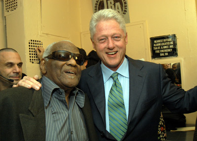Bill Clinton and Ray Charles