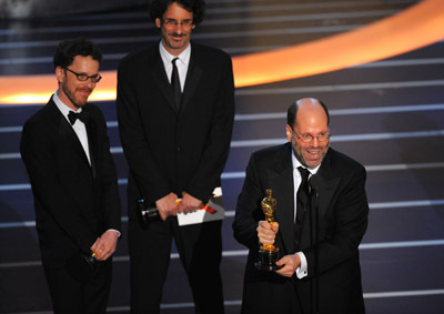 Ethan Coen, Joel Coen and Scott Rudin at event of The 80th Annual Academy Awards (2008)