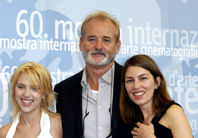 Bill Murray, Sofia Coppola and Scarlett Johansson at event of Pasiklyde vertime (2003)