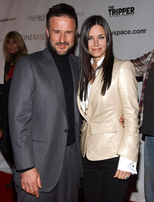 David Arquette and Courteney Cox at event of The Tripper (2006)