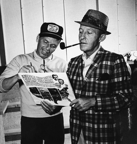 Frank Sinatra and Bing Crosby circa 1964