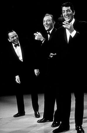 Dean Martin with Bing Crosby and Frank Sinatra, circa 1965.