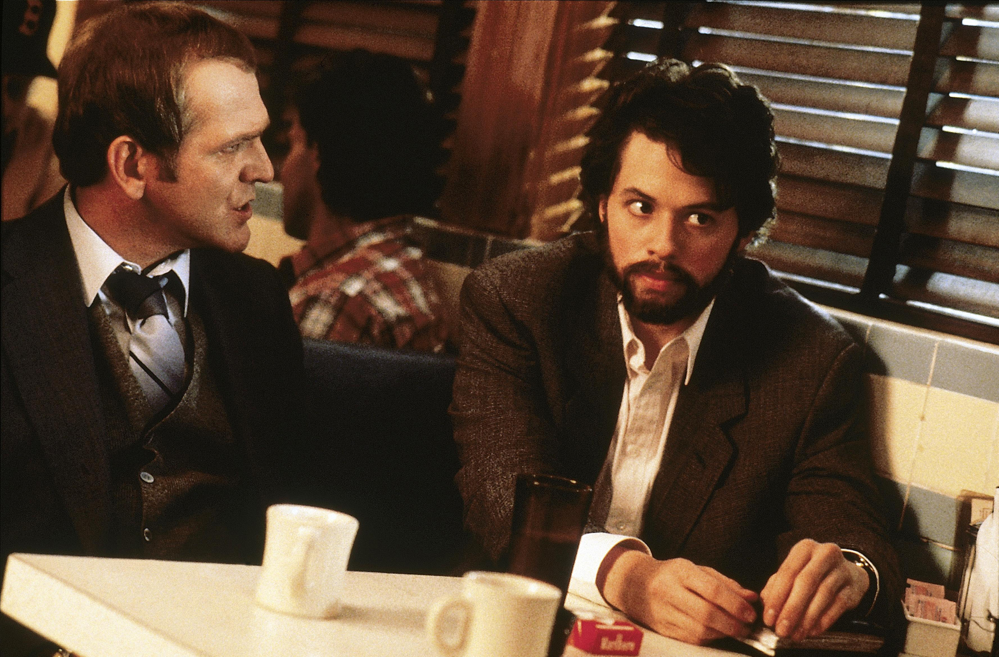 Still of Jon Cryer and John Spencer in Hiding Out (1987)