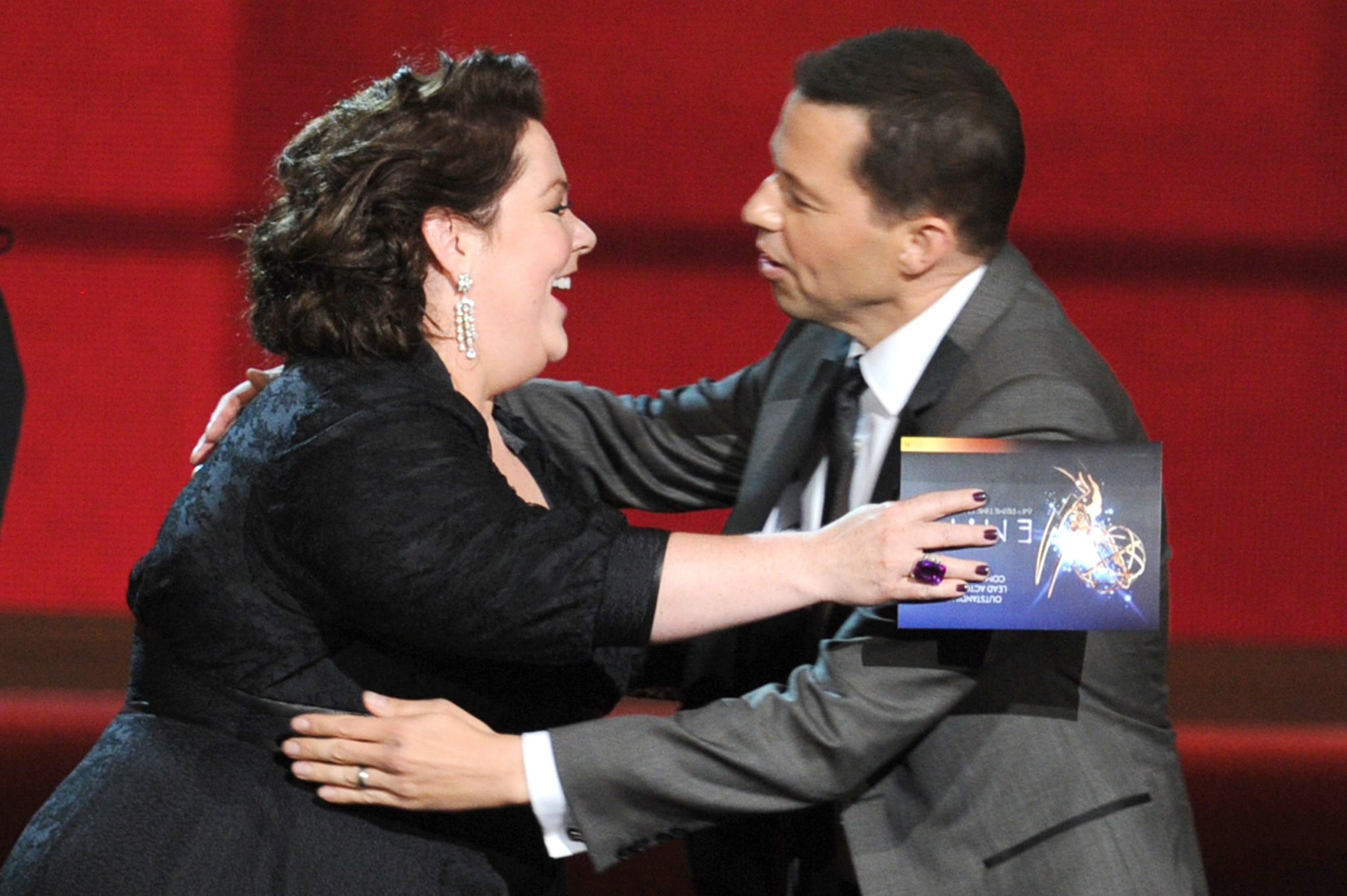 Jon Cryer and Melissa McCarthy at event of The 64th Primetime Emmy Awards (2012)