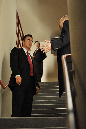 Still of Alan Cumming, Terry Kinney and Chris Noth in The Good Wife (2009)