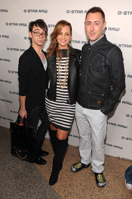 Alan Cumming, Mena Suvari and Christian Siriano