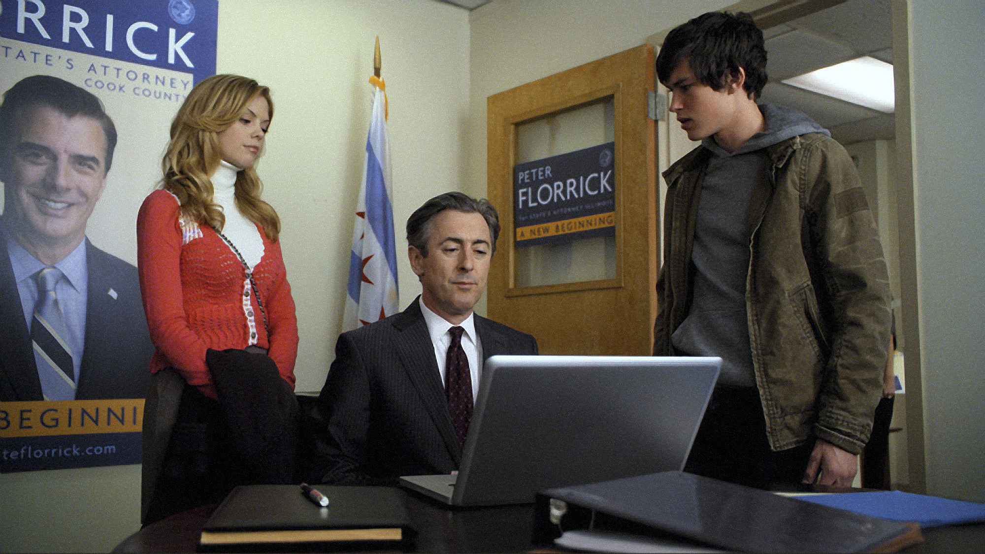 Still of Alan Cumming and Dreama Walker in The Good Wife (2009)