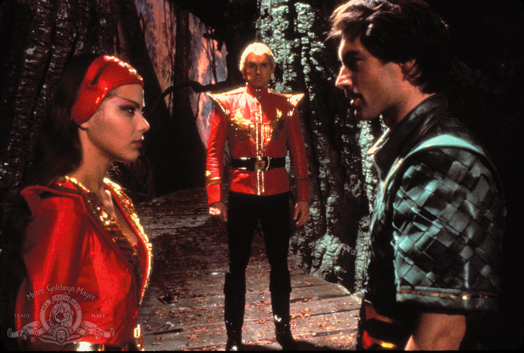 Still of Timothy Dalton, Ornella Muti and Sam J. Jones in Flash Gordon (1980)