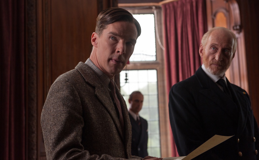 Still of Charles Dance and Benedict Cumberbatch in The Imitation Game (2014)
