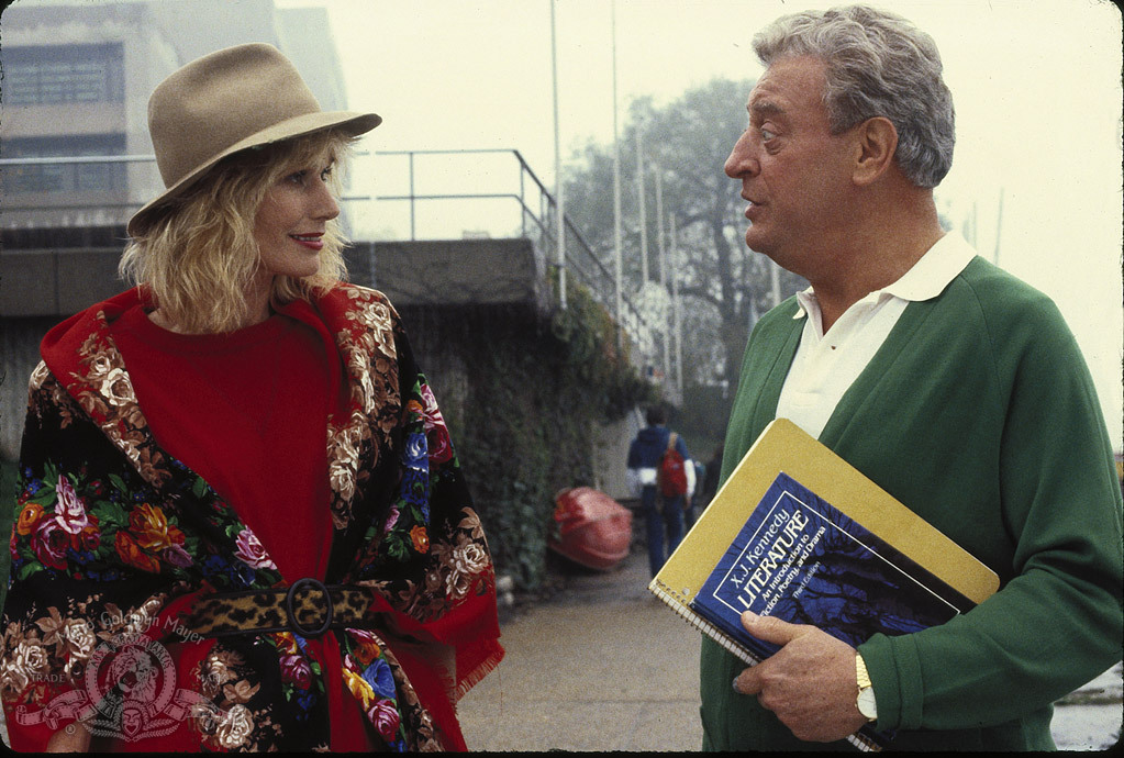 Still of Rodney Dangerfield and Sally Kellerman in Back to School (1986)