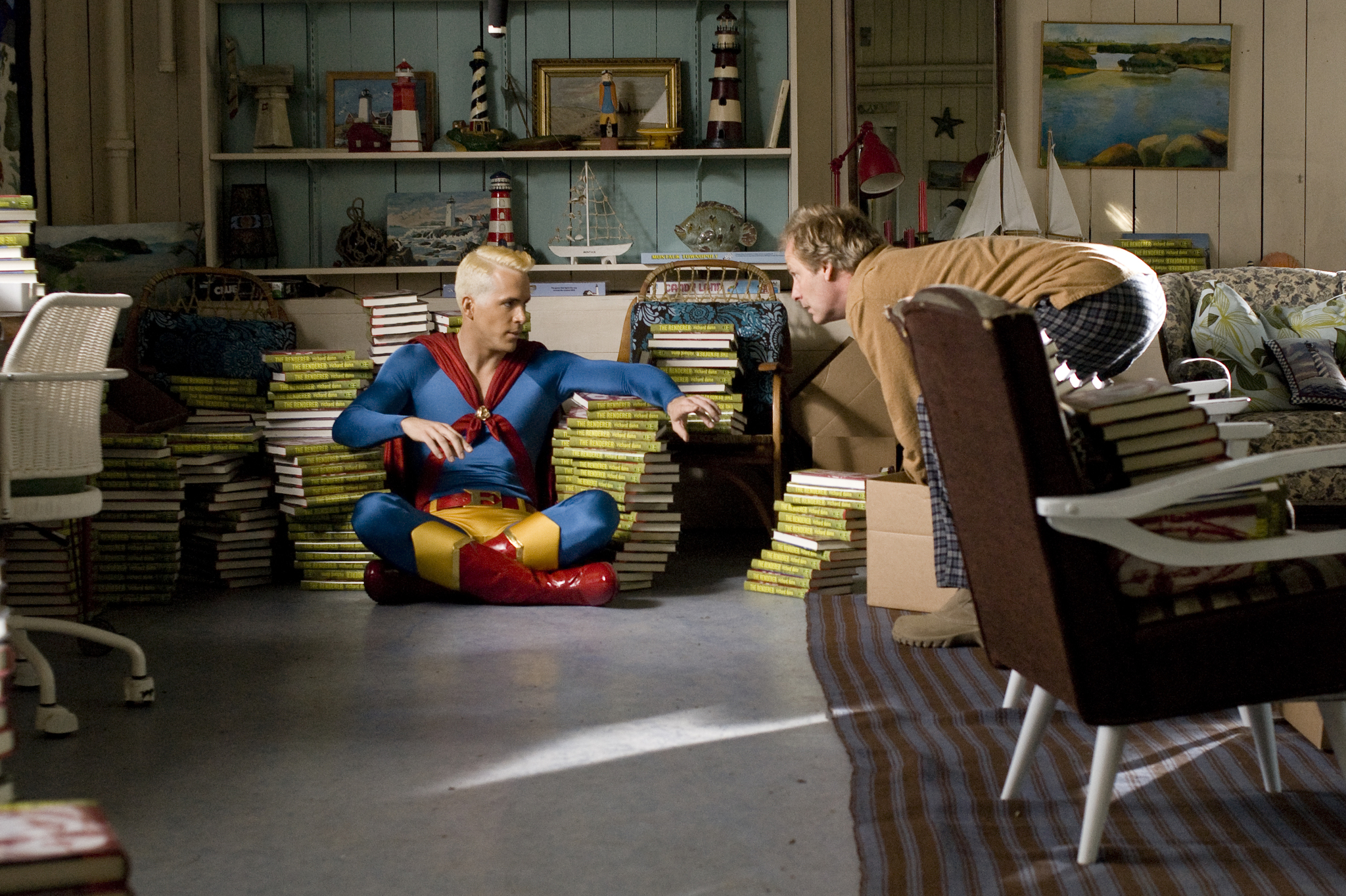 Still of Jeff Daniels and Ryan Reynolds in Paper Man (2009)