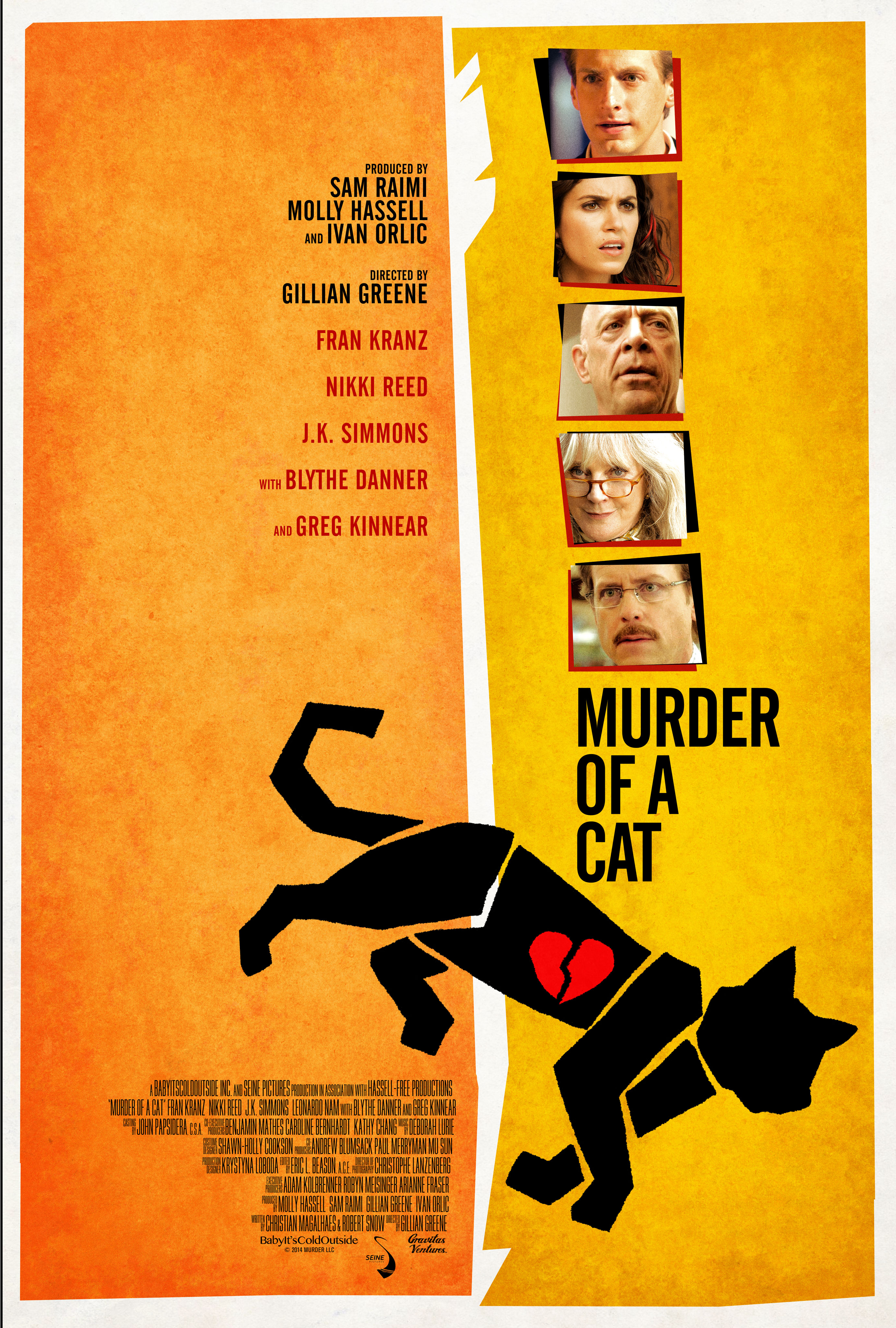 Blythe Danner, Greg Kinnear, Fran Kranz, J.K. Simmons and Nikki Reed in Murder of a Cat (2014)
