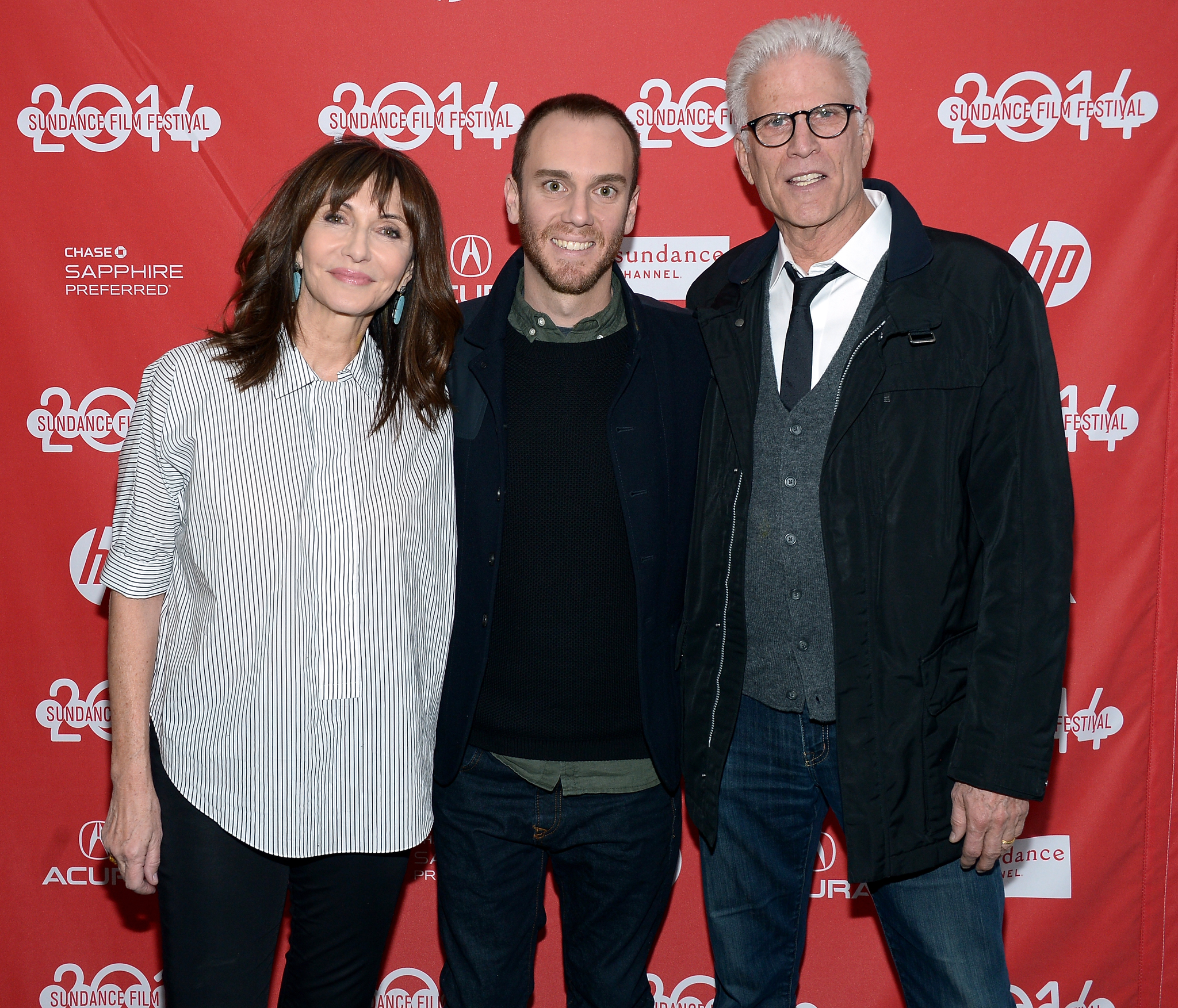 Ted Danson, Mary Steenburgen and Charlie McDowell at event of The One I Love (2014)