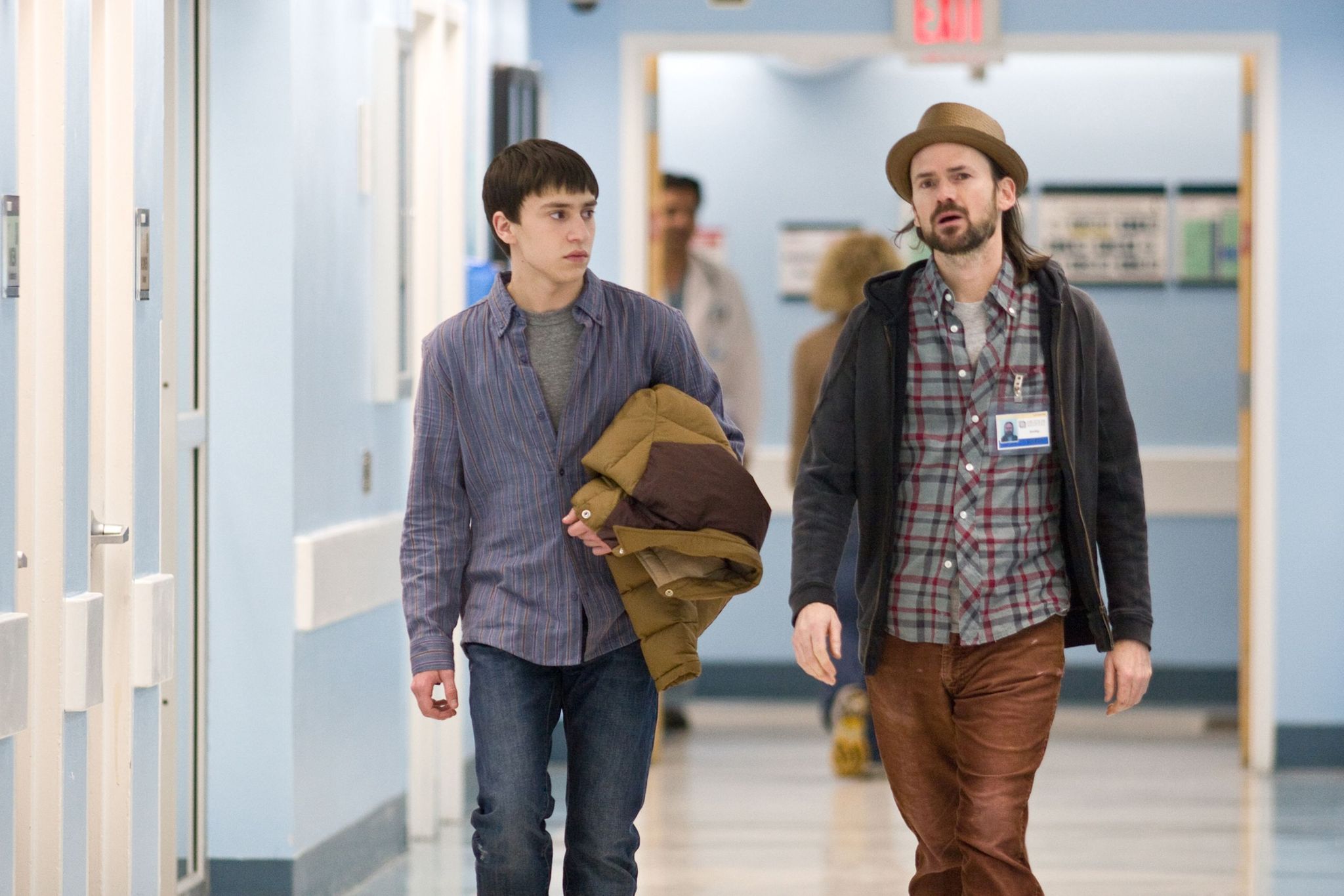 Still of Jeremy Davies and Keir Gilchrist in It's Kind of a Funny Story (2010)